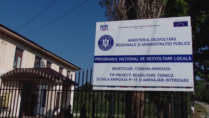ȘCOALA DIN ANINOASA, ÎN REABILITARE
